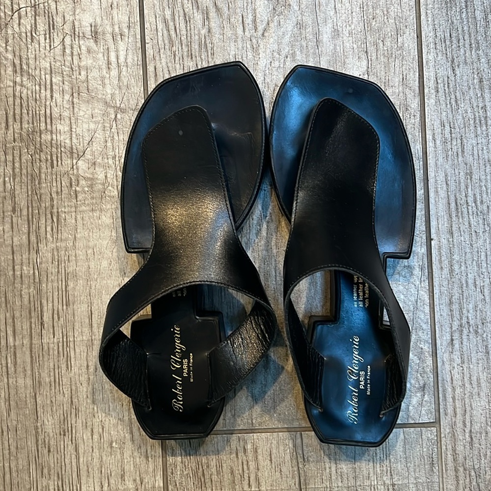RARE Authentic Robert Clergerie Paris leather slides